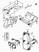 SUZUKI 35670-81A11-000 - PILOTO COMB. TRASERO IZDO.