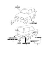 SUZUKI 52259-00000-000 - LUNA,PORTON TRASERO