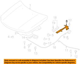 SUZUKI 57420-65J03-000 - BISAGRA CAPO DEL IZQ