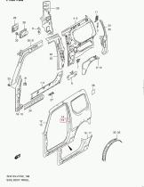 SUZUKI 64500-81810-P31 - PANEL LATERAL EXT. IZQ.