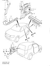 SUZUKI 76330-64J00-5PK - GUARNICION PANEL TRASERO