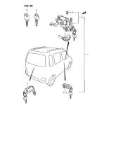 SUZUKI 82201-72840-000 - CERRADURA PUERTA DELANTERA DERECHA