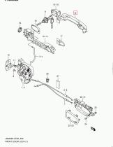 SUZUKI 82812-63J00-ZJ3 - MANILLA PUERTA EXTERIOR (CON LLAVE)