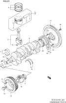 SANTANA 12101-63810-0B0 - PISTON SET,STD,MARK 2