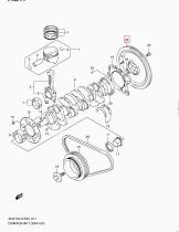 SANTANA 12620-80A00 - C/ VOLANTE MOTOR