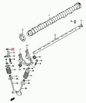 SANTANA 12843-85C10 - TUERCA BALANCIN ADMISION(YR