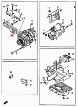 SANTANA 31614-84A01 - TAPA ALTERNADOR