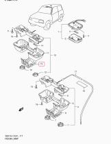 SANTANA 36242-60A10-5PK - TAPA,LAMPARA INTERIOR