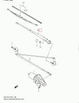 SANTANA 38310-81A20 - BRAZO LIMPIAPARABRISAS L/I