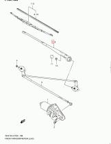 SANTANA 38310-81A30 - ARM ASSY,WIPER,RH