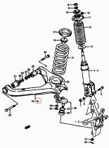 SANTANA 45202-85C00 - C/BRAZO SUSPENSION DEL.L/I.