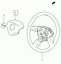 SANTANA 48120-81A00-T01 - C/TAPA VOLANTE DIRECCION