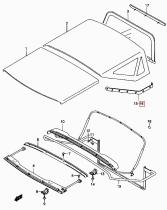 SANTANA 53184-82A10 - FIJACION TOLDO LONA L/D