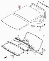 SANTANA 53205-82A00-55M - C/TECHO TRASERO NEGRO(JIMNY