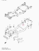 SANTANA 57880-81A00 - SOPORTE TRASERO DER.