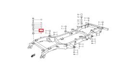 SANTANA 71517-56B02 - SPACER,BODY FRONT MTG