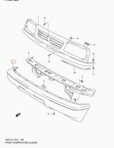SANTANA 71711-56B20-799 - PARAGOLPES DELANTERO(IMPRIM