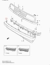 SANTANA 71711-61A60-799 - PARAGOLPES DELANTERO, (JX)