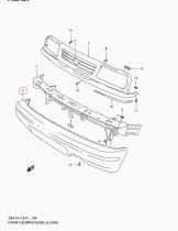 SANTANA 71711-63A10-5PK - PARAGOLPES DEL.
