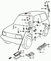SANTANA 77131-60A10 - TOPE TAPA COMBUSTIBLE