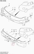 SANTANA 77270-83810-799 - EXTENSION PARAGOLPES TRASERO