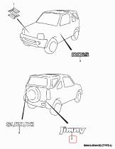 SANTANA 77832-81A11-0PG - EMBLEMA "JIMNY" CROMADO