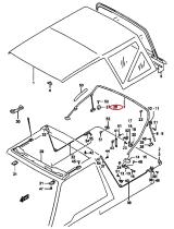 SANTANA 78472-60A00 - TOPE ARCO TOLDO TRAS.L/I