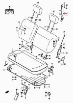 SANTANA 87270-56B10 - CINTA TOPE ASIENTO TRASERO