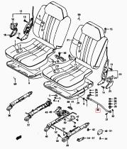 SANTANA 87270-60A11 - VARILLA ASIENTO