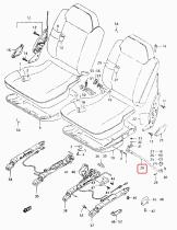 SANTANA 87270-60A52 - VARILLA, TOPE DE ASIENTO