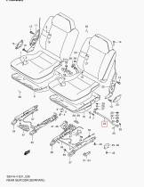 SANTANA 87270-70E00 - BARRA TOPE ASIENTO T.(V98-5
