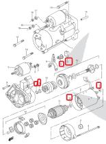 SANTANA A610089-012 - JGO. REPARACION MOTOR ARRANQUE