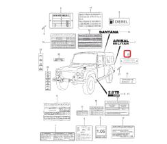 SANTANA PS-912881 - PLACA SUBIDA CRI.PRTA.