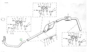 LAND ROVER 165950 - TUBO ESCAPE 2500 TRAMO 1