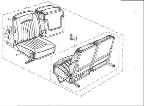 LAND ROVER 198347 - JUEGO ASIENTOS TRASEROS ORIGINAL LAND ROVER
