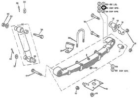 LAND ROVER 501391 - SEGUNDA HOJA BALLESTA