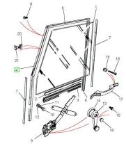 LAND ROVER MUC4071 - PERFIL VENTANILLA OBLICUO