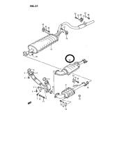 SUZUKI 14250-77EVV-000 - TUBO DE ESCAPE