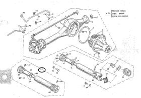 LAND ROVER 127532 - EJE TRANSMISION DELANTERA