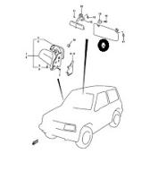 SUZUKI 84802-60A01-T18 - PARASOL L/I (VIT.98-C/IJLX