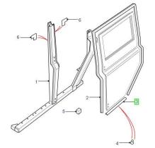 LAND ROVER LR029307 - BURLETE DE GOMA INFERIOR - PUERTA