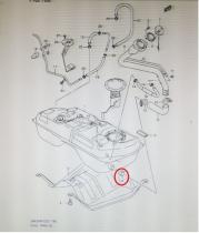 SUZUKI 89270-75F00-000 - VALVULA,DEPOSITO DE COMBUSTIBLE