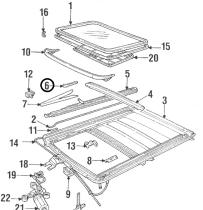 LAND ROVER EXM100360 - CONJUNTO GUIA - TECHO CORREDIZO