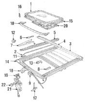 LAND ROVER MXC9573 - PANEL - TECHO BASCULANTE