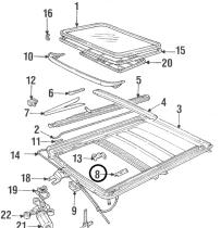 LAND ROVER EHD100130 - CABLE RETENCIÓN TECHO SOLAR IZQUIERDO