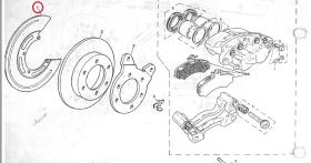 LAND ROVER 174208 - PROTECTOR FRENO DE DISCO