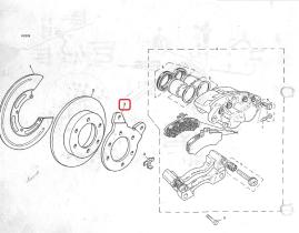 LAND ROVER 173213 - SOPORTE CALIPER K