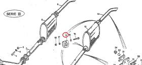 LAND ROVER 163969 - BRIDA TUBO DE ESCAPE