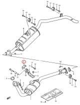 SANTANA 14285-83001 - SOPORTE TUBO ESCAPE CEN.N2