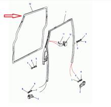 LAND ROVER ALR1062LNF - JUNTA GOMA PUERTA DELANTERO DERECHA GRIS